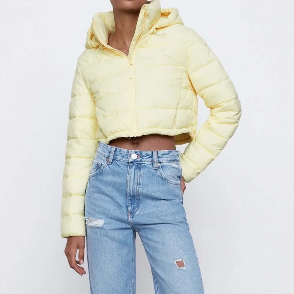 NWT ZARA PUFFER JACKET WATER REPELLENT CROP PUFFY JACKET CROPPED COAT XS - Picture 10 of 16